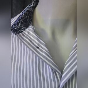 SIMON CHANG Men's Striped Shirt XL